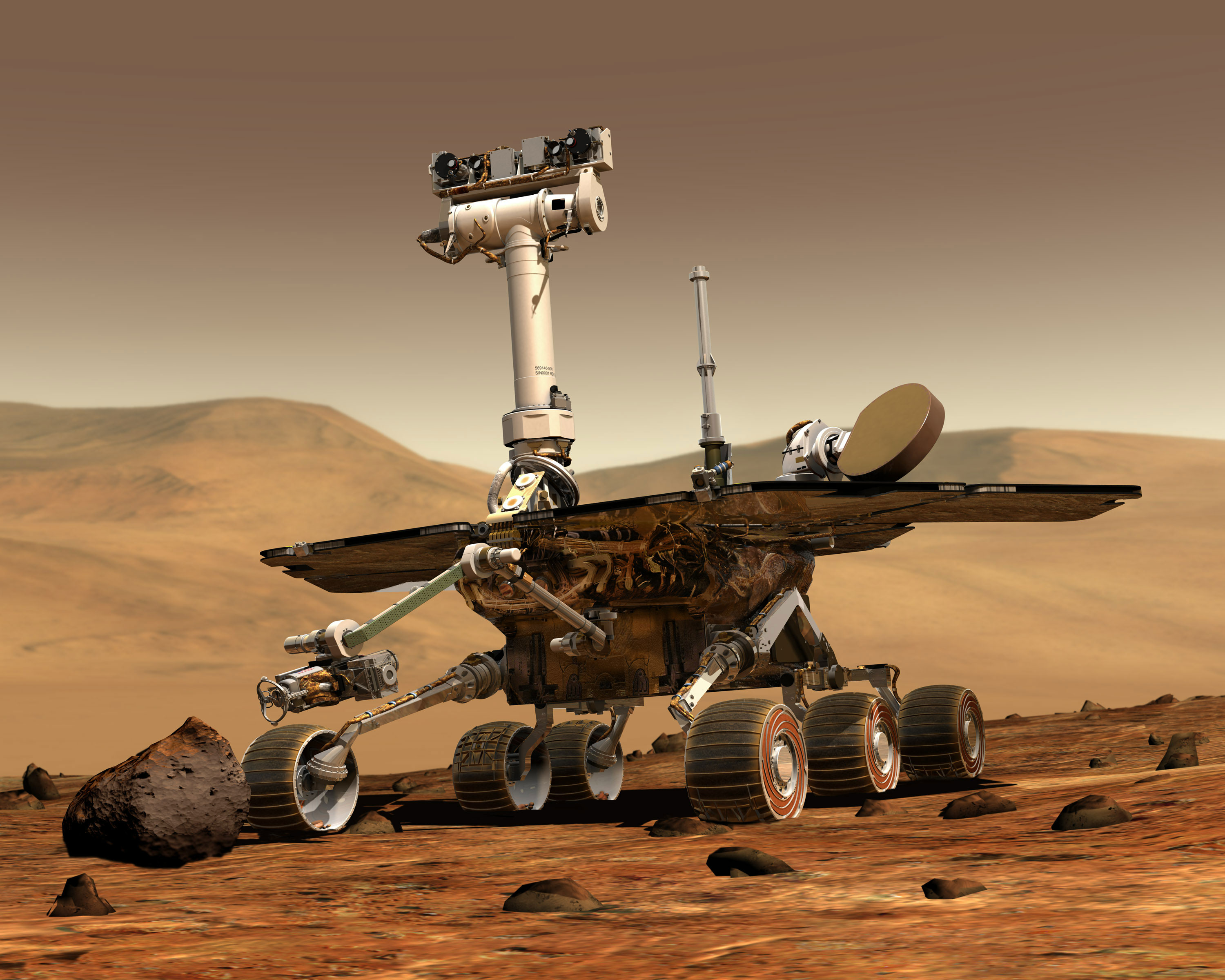 Mars rover; from NASA