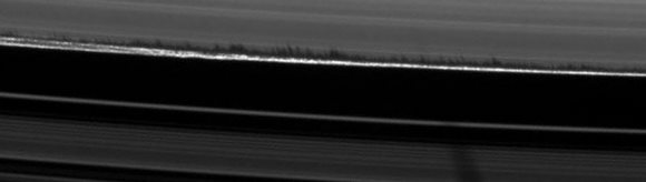 Shadows cast on the rings of Saturn
