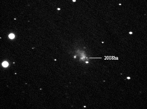 SN 2008ha; from Center for Astrophysics