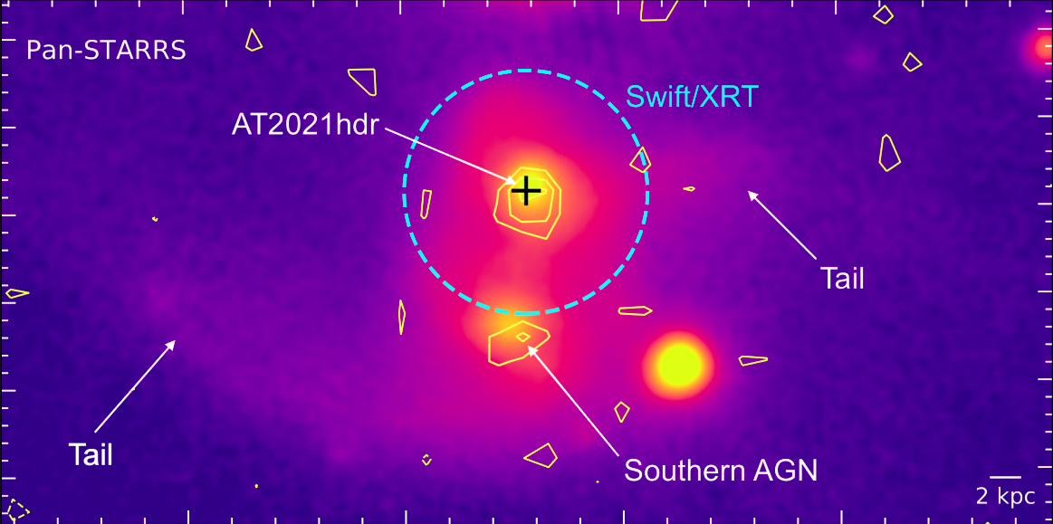 Image of AT 2021hdr by Pan-STARRS; from DOI 10.1051/0004-6361/202451305