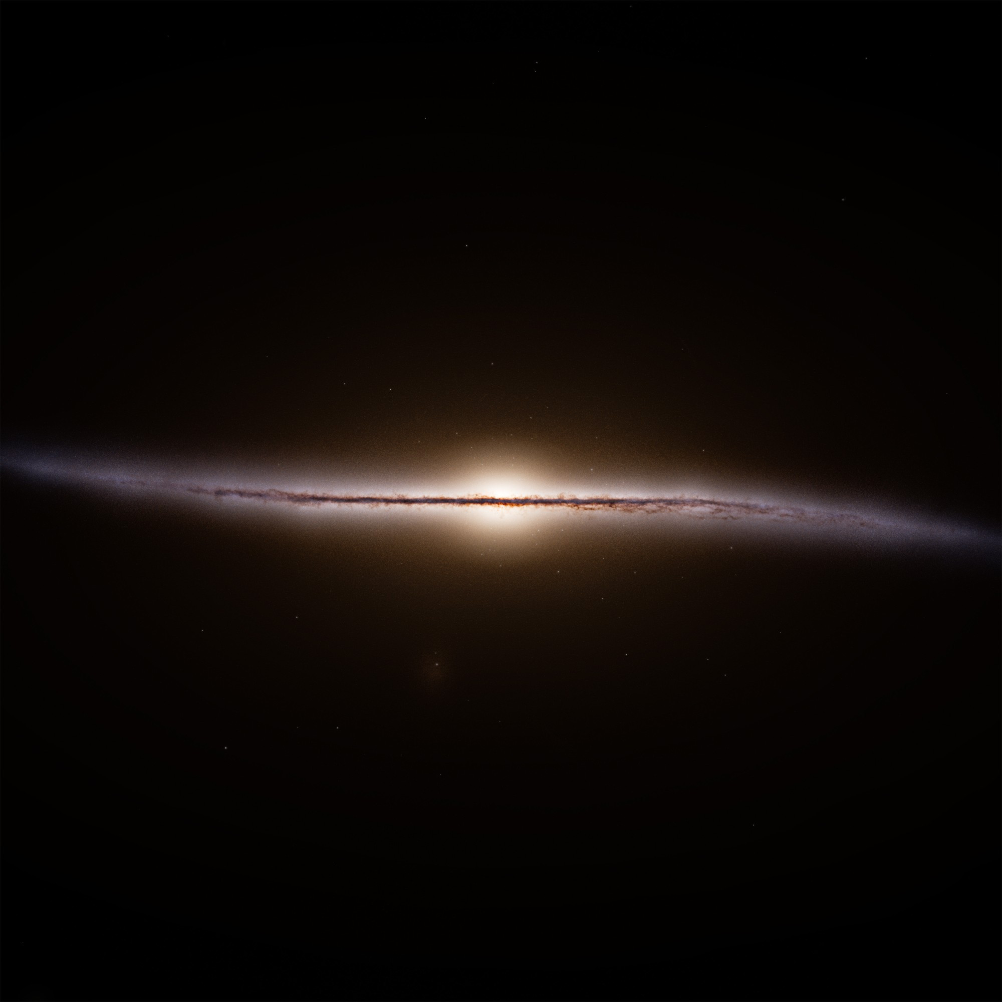 Milky Way Galaxy from the side; image from Stefan Payne-Wardenaar based on data from ESA